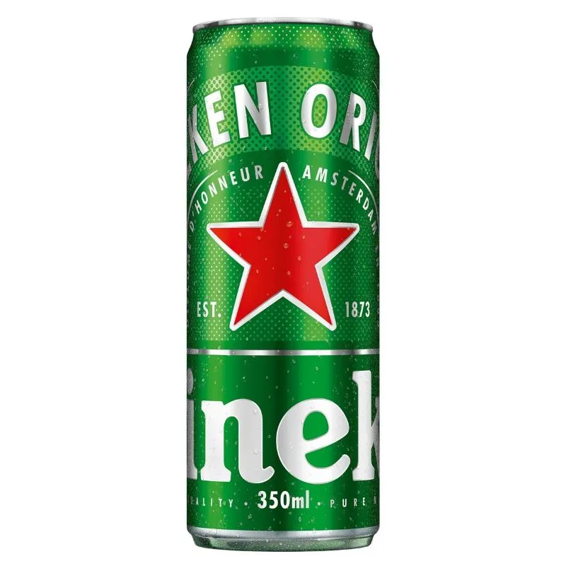 Cerveja Lager Heineken lata 350ml Gelada